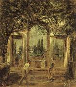 Diego Velazquez View of the Garden of the Villa Medici in Rome II china oil painting reproduction